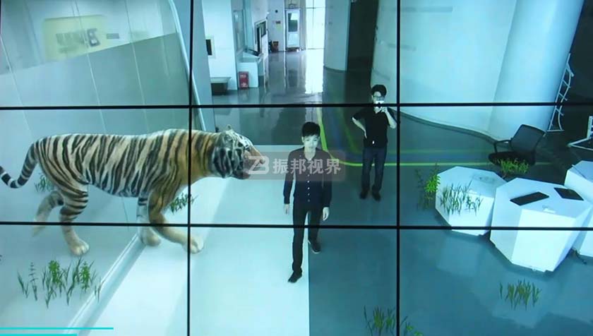 AR技術(shù) 拼接屏AR動(dòng)物內(nèi)容展示