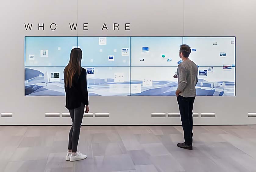多媒體互動(dòng)裝置 企業(yè)數(shù)字展廳中的多媒體互動(dòng)裝置