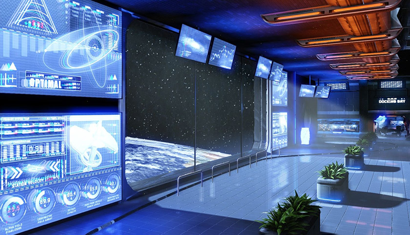 智慧科技展廳設(shè)計效果圖