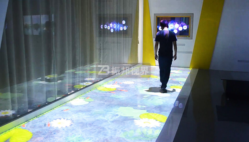 地面互動投影展示效果圖 地面互動投影展示效果圖
