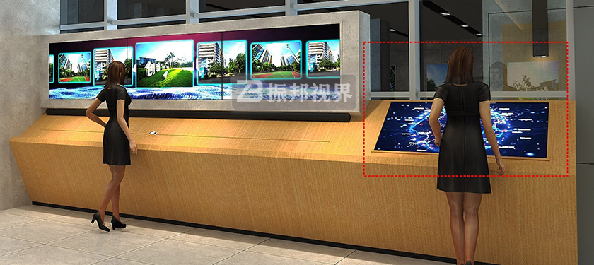 數字科技展廳中的互動裝置 數字科技展廳中的互動裝置