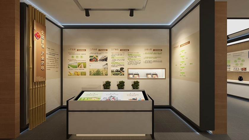 鄉(xiāng)村振興展廳中的電子翻書 鄉(xiāng)村振興展廳中的電子翻書