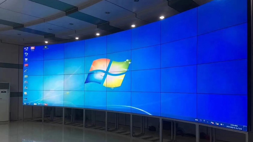 弧幕拼接屏設(shè)計(jì)效果圖