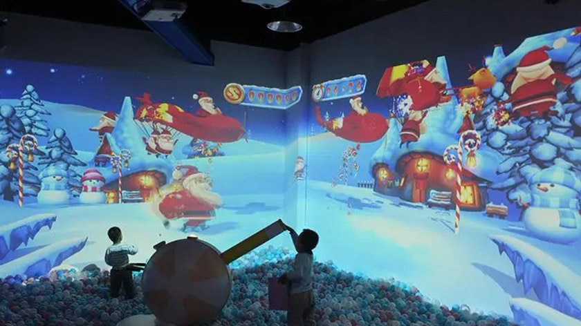 主題樂(lè)園中的投影墻 主題樂(lè)園中的投影墻