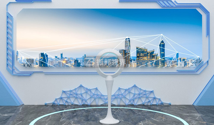 科技展廳中的手勢識別環(huán) 科技展廳中的手勢識別環(huán)