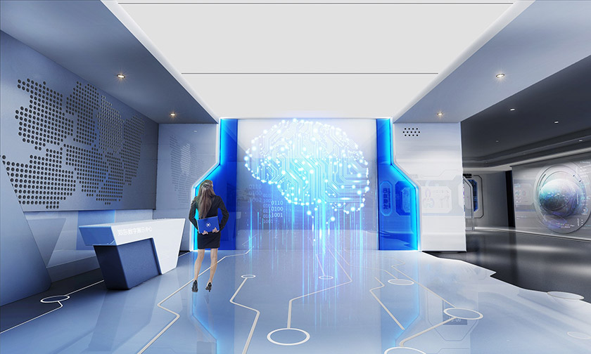 數(shù)字多媒體展館設(shè)計(jì)效果圖 數(shù)字多媒體展館設(shè)計(jì)效果圖