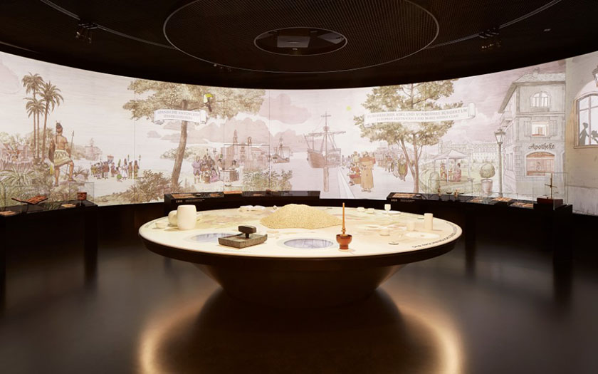 博物館中的沉浸式弧幕投影 博物館中的沉浸式弧幕投影