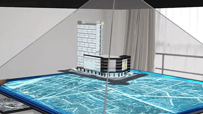 房地產(chǎn)展廳全息成像效果展示 房地產(chǎn)展廳全息成像效果展示