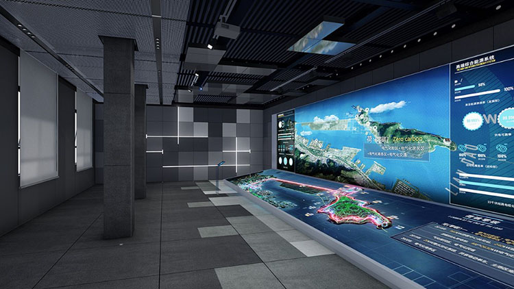 折幕數(shù)字沙盤(pán)設(shè)計(jì)效果圖