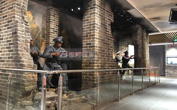 抗戰(zhàn)主題實景半景畫