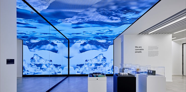 企業(yè)數(shù)字展廳折幕投影