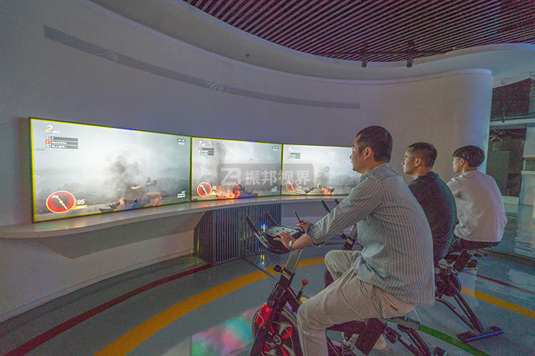 黨建展廳AR互動單車重走長征路