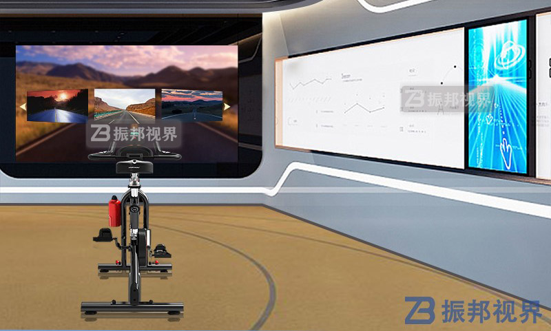 企業(yè)展廳AR互動單車虛擬騎行