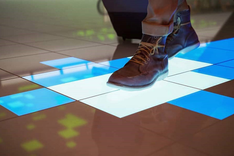 LED地磚屏互動裝置