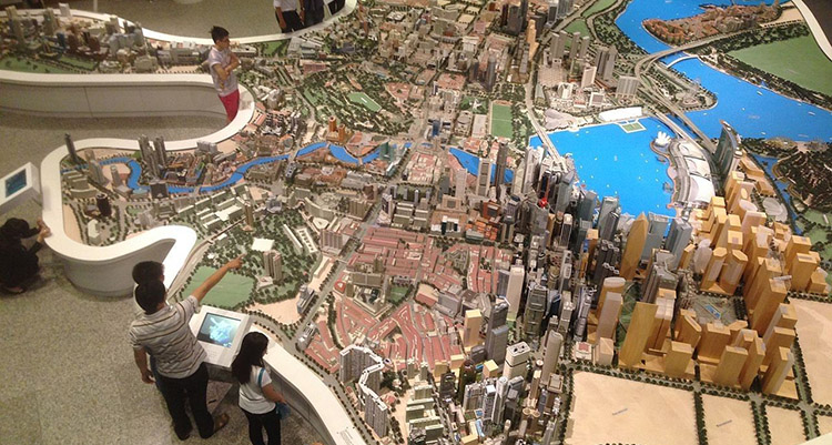 城市規(guī)劃館沙盤