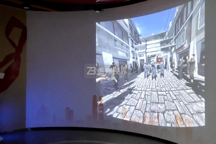 展館弧幕投影