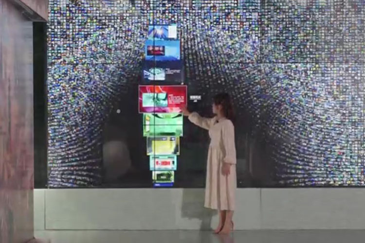 數(shù)字互動墻操作面板