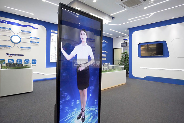 序廳內(nèi)的虛擬迎賓數(shù)字人