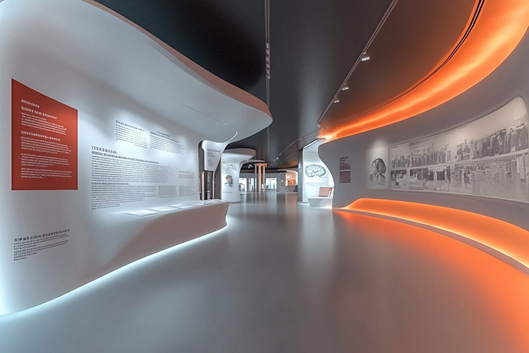 校園文化長廊互動滑軌屏